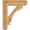 Ekena Millwork Merced Craftsman Rough Sawn Bracket w/ Offset Brace, Western Red Cedar, 8"W x 30"D x 36"H BKT0806X30X36MRC04RWR - alternate 3